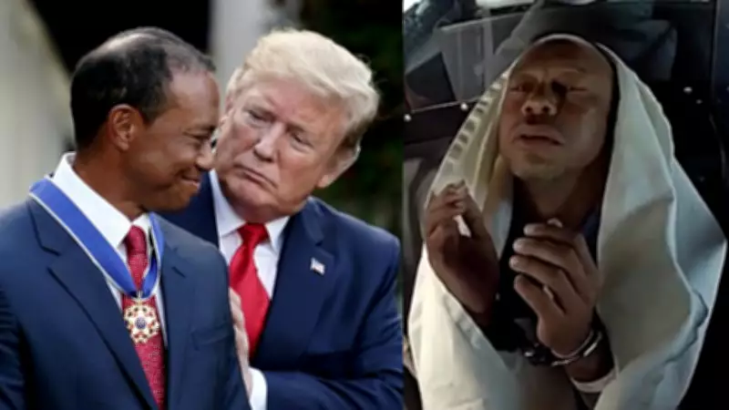 Tiger Woods Tells Police He Spoke to Trump After Florida Crash in New Bodycam Footage