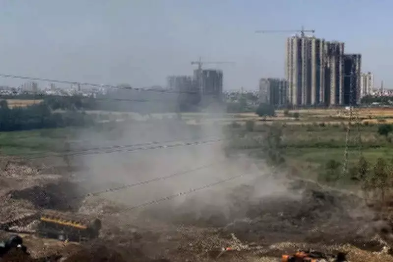 Toxic Smoke from Mohali Dump Fire Triggers Health Crisis, Residents Struggle
