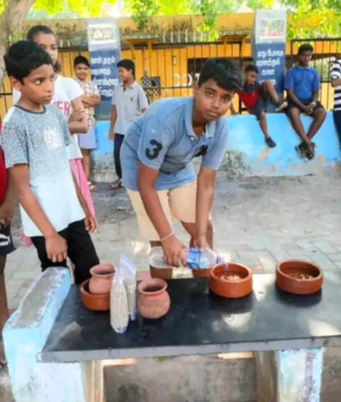 Trichy Residents Launch 'Pot Challenge' to Aid Animals During Scorching Summer