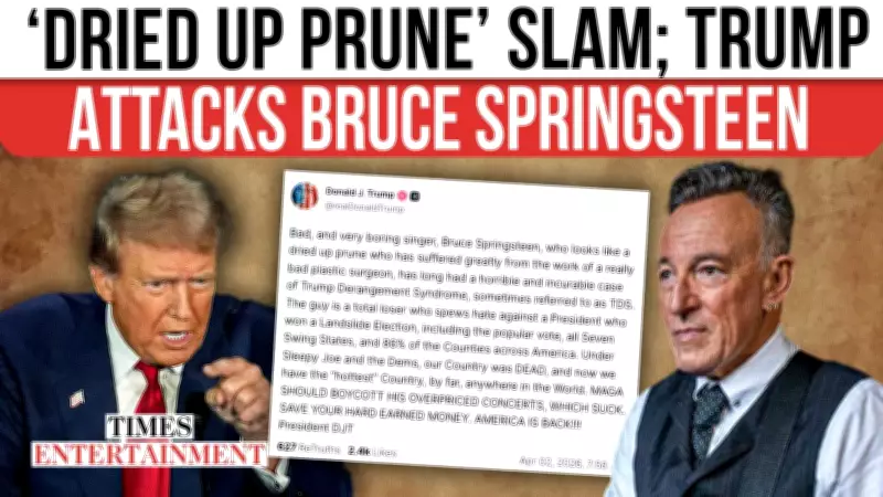 Trump and Bruce Springsteen Clash in Fiery Political Feud After Concert Criticism