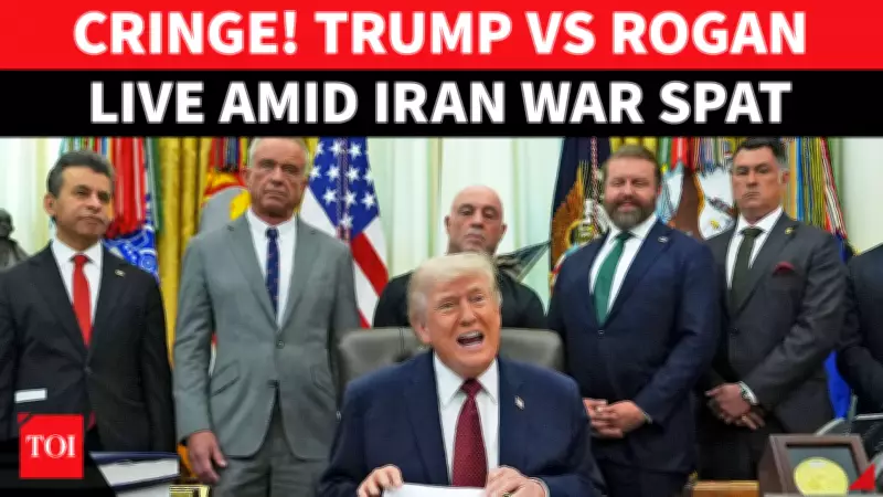 Trump Calls Joe Rogan 'A Little Liberal' in Awkward White House Exchange Over Iran War