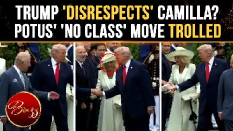 Trump Cuts in Front of Queen Camilla in Viral White House Clip Sparks Etiquette Debate