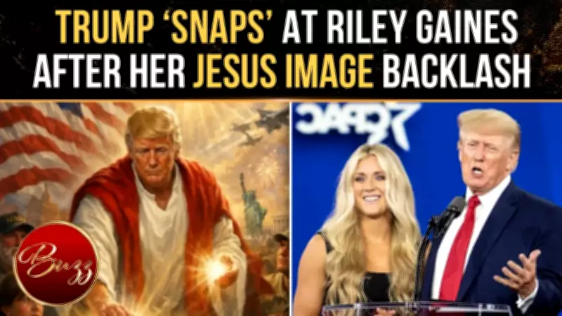Trump Dismisses Riley Gaines Following AI Jesus Image Backlash, Exposing MAGA Rift