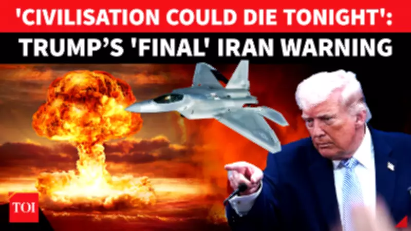 Trump Issues Dire Nuclear Warning as Iran Strait Deadline Looms
