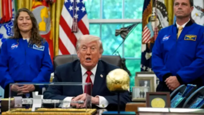 Trump Meets Artemis II Astronauts, Jokes About Space Mission