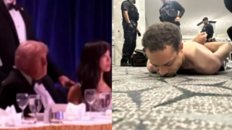 Trump Releases First Photo of White House Shooter Handcuffed and Face Down