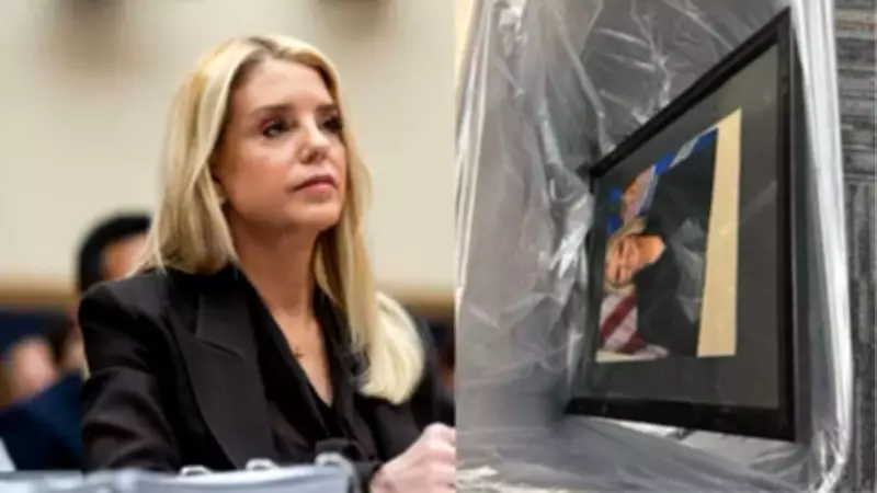 Trump Removes Attorney General Pam Bondi, Portrait Found in DOJ Trash