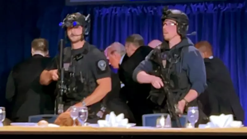 Trump Rushed Out After Shots Fired at White House Security Breach