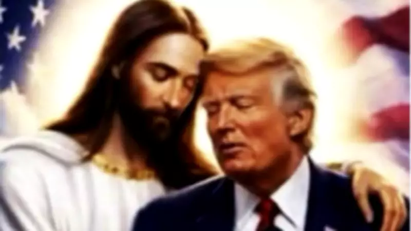 Trump Shares AI-Generated Image of Jesus Hugging Him, Sparking Controversy