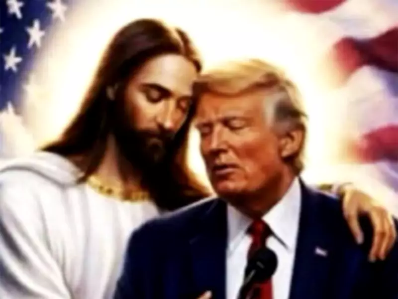 Trump Slams 'Radical Left Lunatics' Over Viral AI Image of Jesus Embracing Him