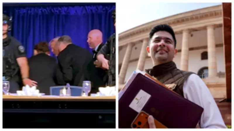 Trump Unharmed After Shooter Opens Fire at Washington Gala; AAP Seeks Disqualification of 7 MPs