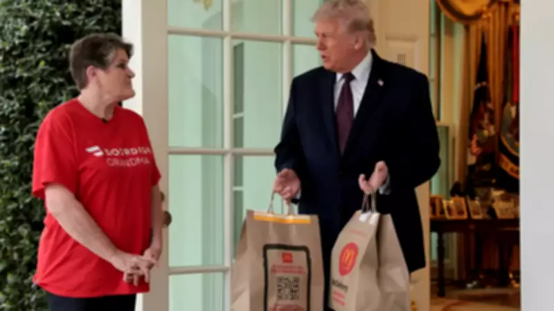 Trump's DoorDash McDonald's Delivery Turns Into Impromptu Press Conference