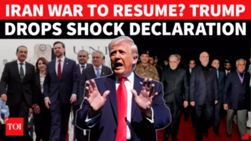 Trump's War Warning Amid Failed Iran Talks: 'Even If There Is...'