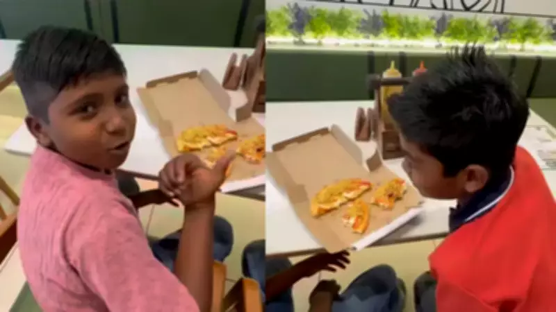 Two 10-Year-Old Boys' Pizza Party Teaches World About True Happiness