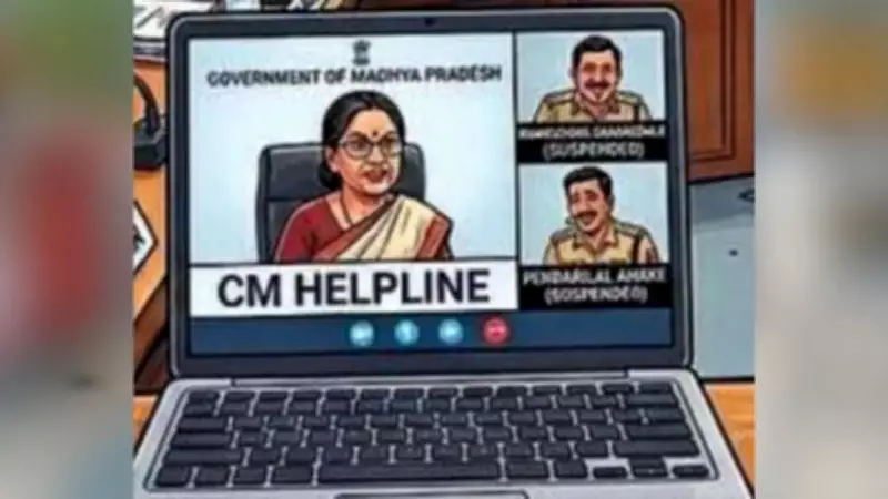 Two Balaghat Cops Suspended for Laughing and Chewing Paan During CM Helpline Review