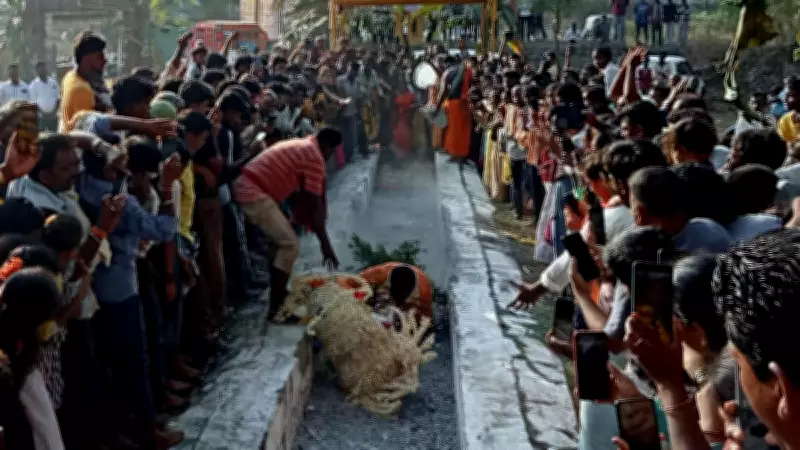 Two Injured After Slipping on Embers During Temple Festival in Karnataka's Mandya