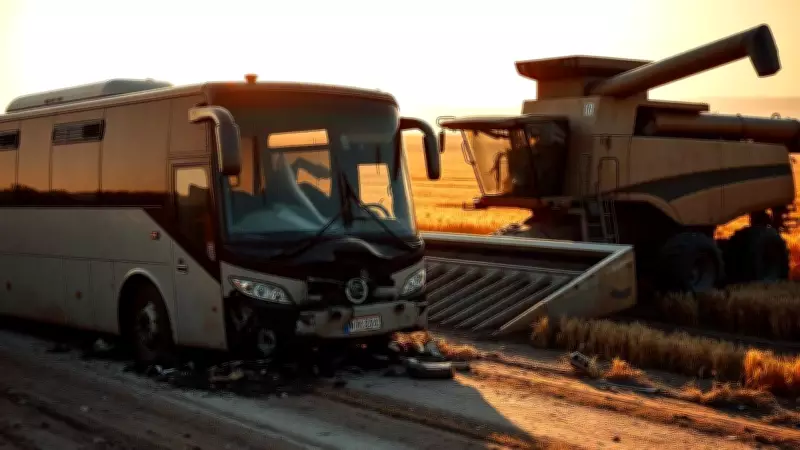 Two Killed, Several Injured as Wheat Harvester Rams Wedding Bus in Budaun
