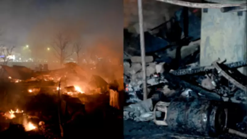 Two Minor Sisters Perish in Lucknow Slum Fire, 280 Shanties Destroyed