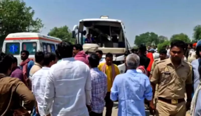 Two Women Killed, 35 Injured as Pilgrim Bus Overturns on Varanasi Highway