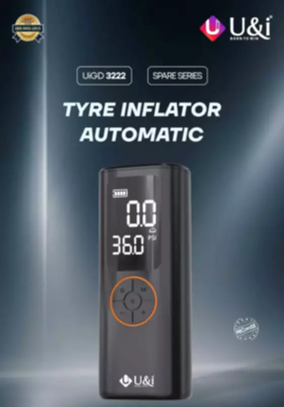 U&i Launches Spare Series Tyre Inflator with Powerbank and New Fast-Charge Powerbanks