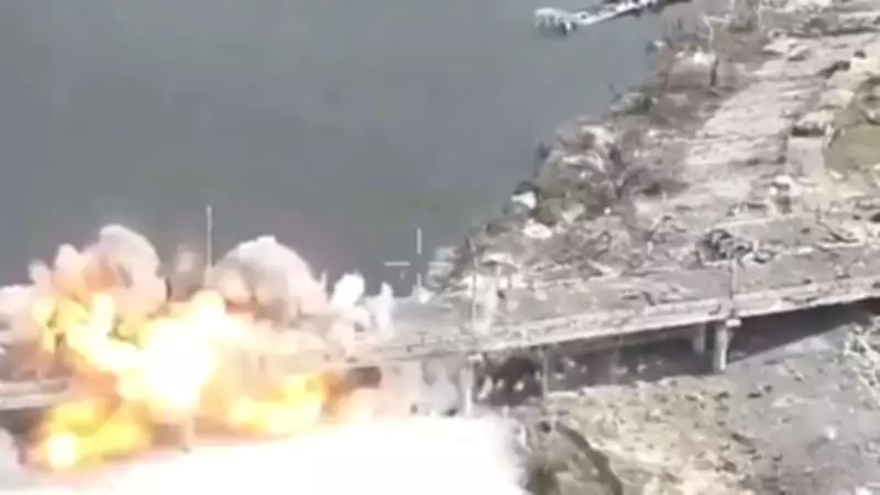 Ukraine Makes Military History: Drones Demolish Russian-Held Bridge After Missiles Fail