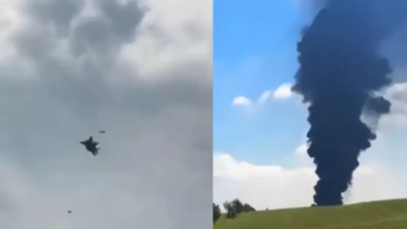 US F-15 Fighter Jet Attempts to Intercept Iranian Drones Over Iraq in Viral Video