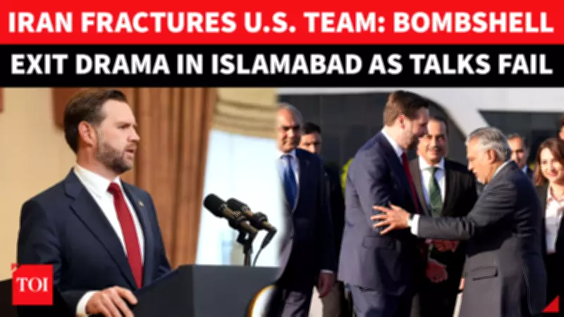 US-Iran Talks in Islamabad End Without Deal, Vance's Early Exit Raises Questions