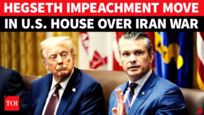 U.S. Lawmaker Moves to Impeach Defense Secretary Over Iran War Crimes Allegations