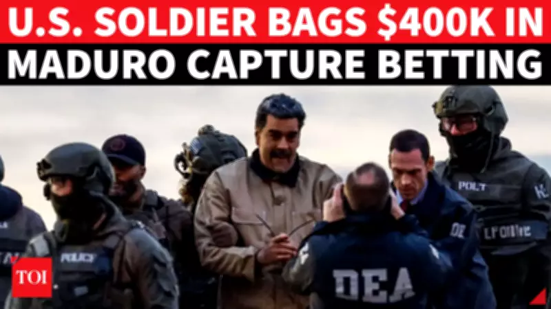 U.S. Soldier Charged for Betting $400K on Maduro Mission Using Intel