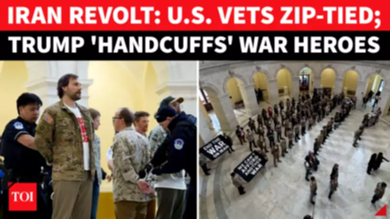 U.S. Veterans Arrested at Capitol Protesting Iran War; Trump Faces Criticism