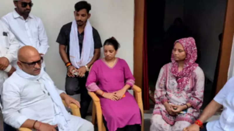 Uttar Pradesh Congress chief visits Pindra lynching victim's family amid restrictions