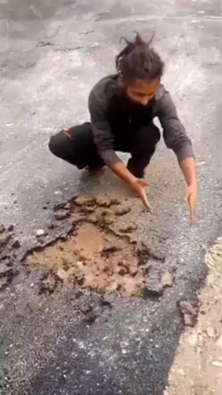 Uttarakhand villagers peel off freshly laid road asphalt by hand, raise quality concerns