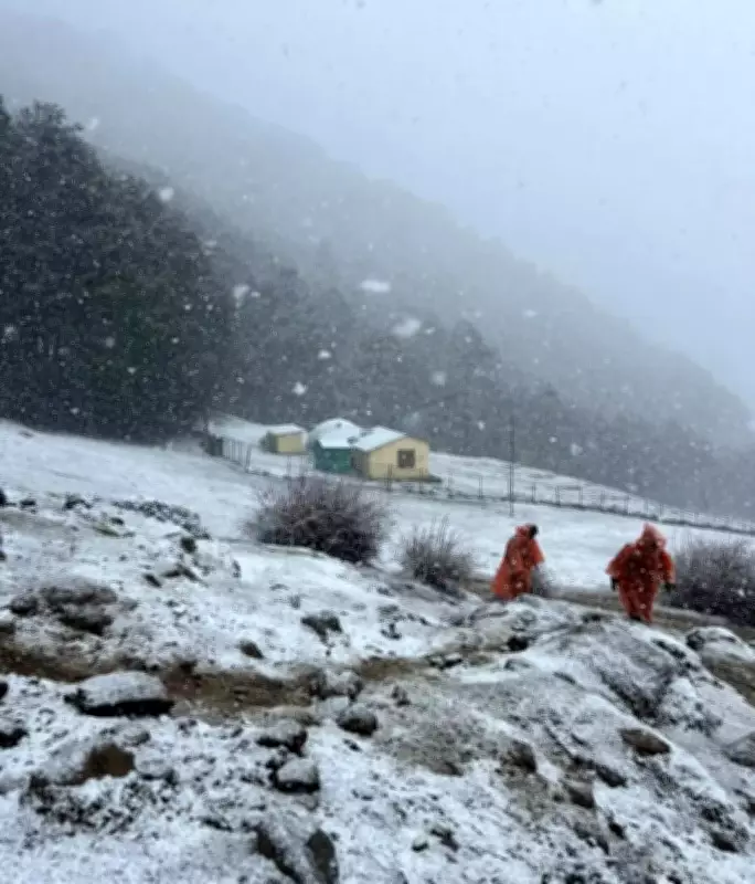 Uttarakhand's Char Dham Sees Rare April Snowfall, Disrupts Pilgrimage Preparations