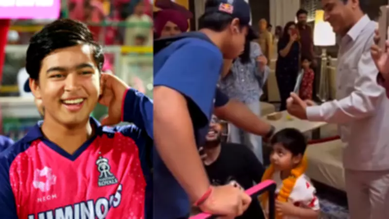 Vaibhav Sooryavanshi Stays Humble Despite Century, Gifts Garland to Young Fan