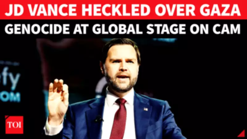 Vance Confronted at TPUSA Event Over Gaza Genocide Allegations in Heated Exchange