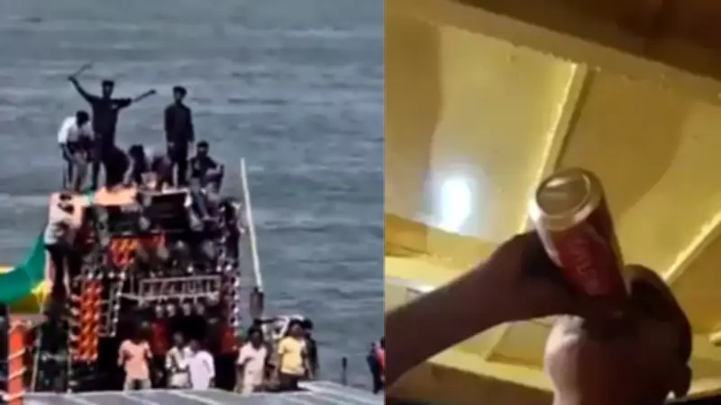 Varanasi Man Arrested for Drinking Alcohol on Ganga Boat in Viral Video