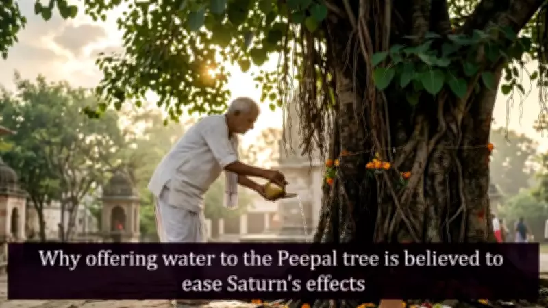 Vedic Ritual: Watering Peepal Tree to Balance Saturn's Influence
