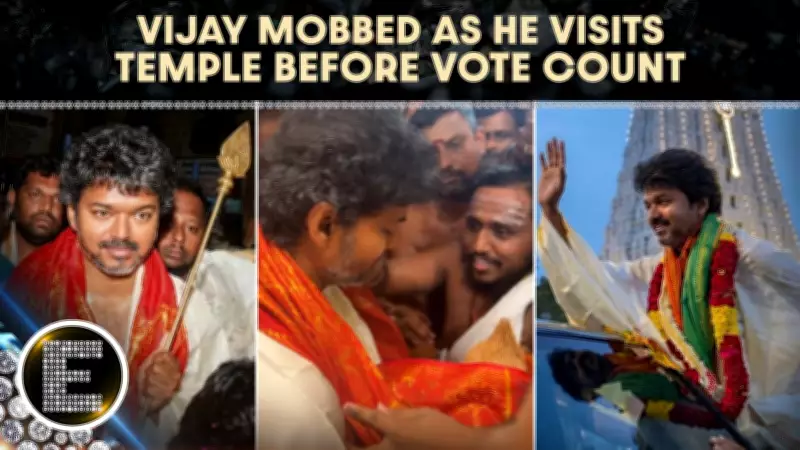 Vijay visits Tiruchendur temple ahead of Tamil Nadu election results