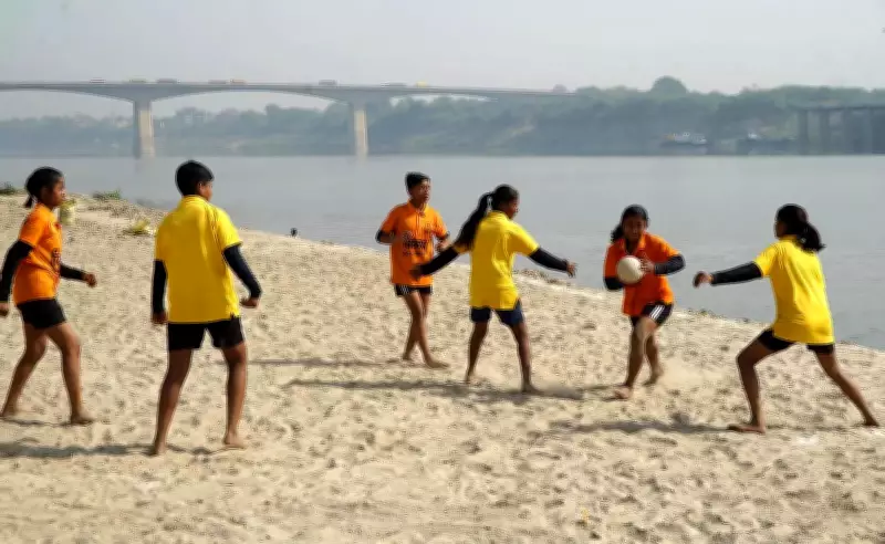 Vikas Inter College Clinches First Women's Beach Handball Title in Varanasi Thriller