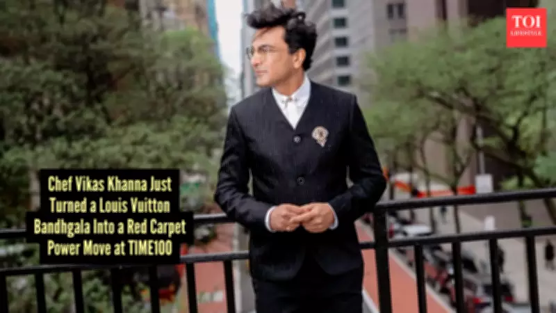 Vikas Khanna Rewrites Western Fashion Norms at TIME100 Gala with Indian Elegance
