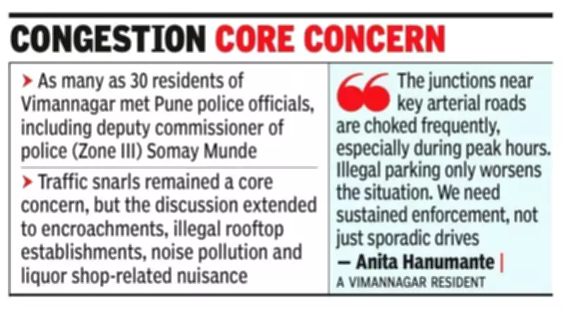 Vimannagar Residents Meet Police to Tackle Traffic and Civic Issues