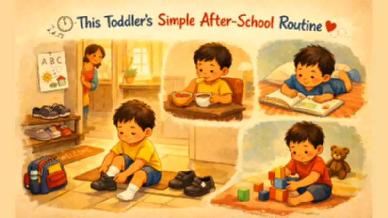 Viral Video Shows Toddler's Calm After-School Routine, Sparks Parenting Debate