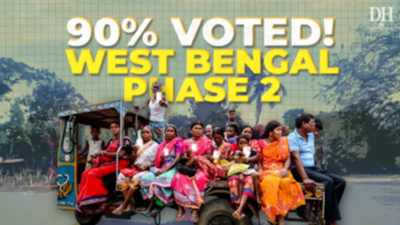 West Bengal 2026 Phase Two Sees 90% Voter Turnout