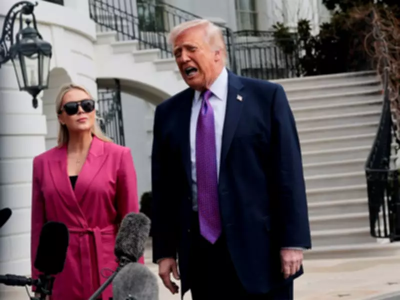 White House Press Secretary Stumbles as Trump Jokes About Keeping Her