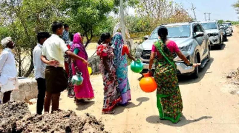 Women Block Minister's Car in Koppal, Demand Drinking Water Amid Scarcity