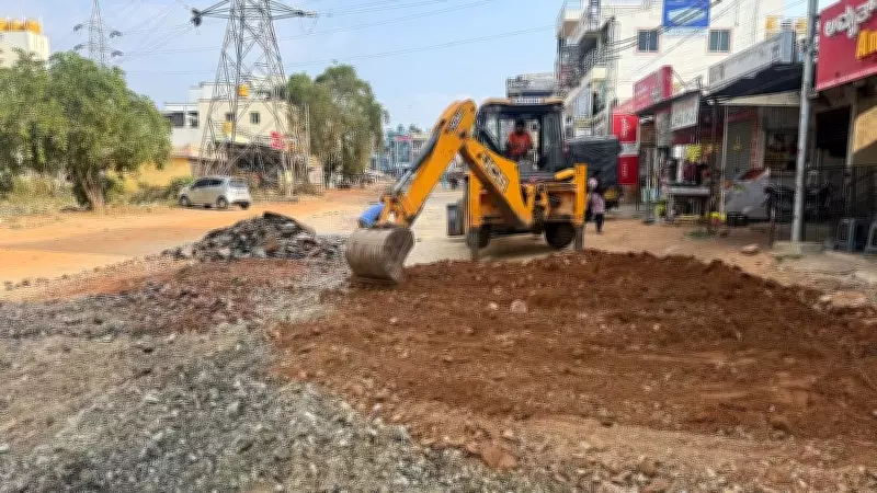 Work Begins on Mysuru's Dr Rajkumar Road Stretch After Over 2 Decades