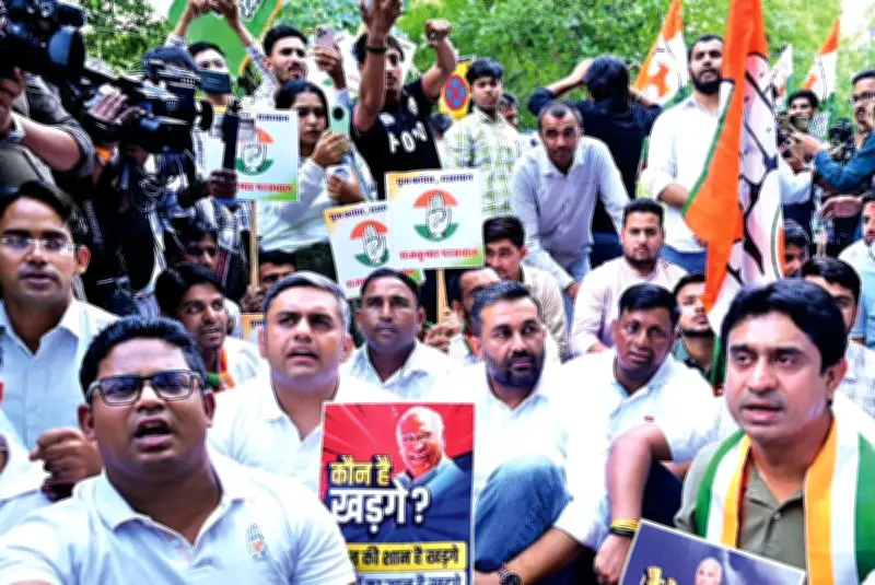 Youth Congress Stages Protest Against Assam CM Himanta Biswa Sarma in Delhi