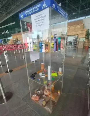 AAI Installs Display Gallery at Trichy Airport to Educate Passengers on Prohibited Items