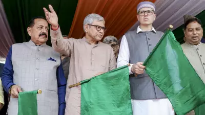 Ashwini Vaishnaw Flags Off First Direct Srinagar-Jammu Vande Bharat Train