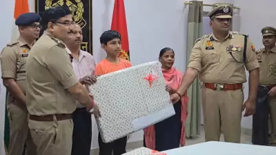 Class 8 Student's Alertness Saves Parents from Cyber Fraud, Honored by UP Police